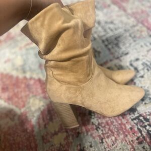 Ccocci brown suede booties 7.5